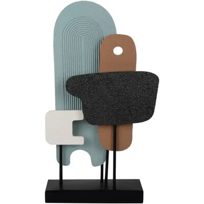 Statuette art abstrait petite Present Time Multicolore 11x49 cm - Publicité Statuette art abstrait petite Present Time Multicolore 11x49 cm - Publicité