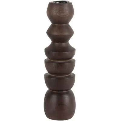 Bougeoir grand Present Time Formado Marron 7,5x23 cm - Publicité Bougeoir grand Present Time Formado Marron 7,5x23 cm - Publicité