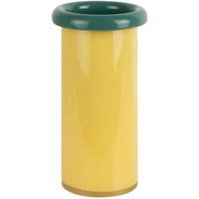 Vase Present Time Plegado Jaune 12x23,5x12x12 cm - Publicité Vase Present Time Plegado Jaune 12x23,5x12x12 cm - Publicité