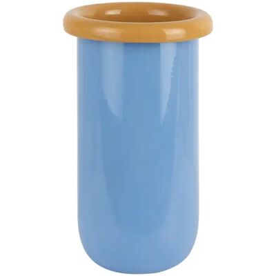 Vase Present Time Plegado Bleu 14x25,3x14x14 cm - Publicité Vase Present Time Plegado Bleu 14x25,3x14x14 cm - Publicité