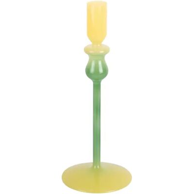 Bougeoir moyen Present Time Duo Colores Jaune 9,3x23x9,3x9,3 cm - Publicité Bougeoir moyen Present Time Duo Colores Jaune 9,3x23x9,3x9,3 cm - Publicité