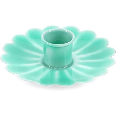Bougeoir fleur plat en émail Rex London Bleu 9,3 cm x 9,3 cm x 2,5 cm - Publicité Bougeoir fleur plat en émail Rex London Bleu 9,3 cm x 9,3 cm x 2,5 cm - Publicité
