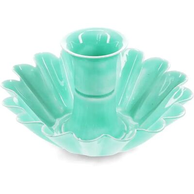 Bougeoir fleur en émail Rex London Bleu 10,6 cm x 10,6 cm x 5,5 cm - Publicité Bougeoir fleur en émail Rex London Bleu 10,6 cm x 10,6 cm x 5,5 cm - Publicité