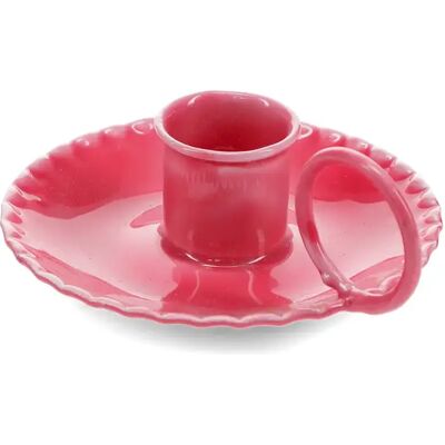 Bougeoir métal moulé en émail Rex London Rose 7,9 cm x 9,9 cm x 3,7 cm - Publicité Bougeoir métal moulé en émail Rex London Rose 7,9 cm x 9,9 cm x 3,7 cm - Publicité