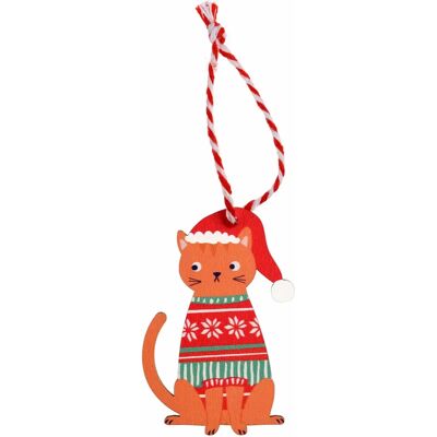 Décoration de noël chat Rex London Marron 5x7,5x0,3 cm - Publicité Décoration de noël chat Rex London Marron 5x7,5x0,3 cm - Publicité