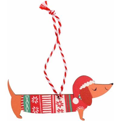 Décoration de noël chien Rex London Marron 4,5x10x0,3 cm - Publicité Décoration de noël chien Rex London Marron 4,5x10x0,3 cm - Publicité