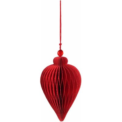 Décoration de noël en nid d'abeille Rex London Rouge 6,2x6,2x16,5 cm - Publicité Décoration de noël en nid d'abeille Rex London Rouge 6,2x6,2x16,5 cm - Publicité