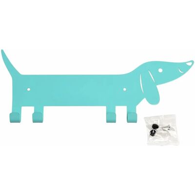 Patère murale en métal Rex London Chien Saucisse Vert 2x36x14 cm - Publicité Patère murale en métal Rex London Chien Saucisse Vert 2x36x14 cm - Publicité