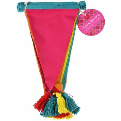 Guirlande de coton à glands colorés Rex London Multicolore 3x300x29,5 cm - Publicité Guirlande de coton à glands colorés Rex London Multicolore 3x300x29,5 cm - Publicité