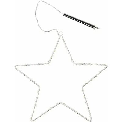 Décoration murale lumière led étoile en métal enfant Rex London Blanc 1,7x14x15 cm - Publicité Décoration murale lumière led étoile en métal enfant Rex London Blanc 1,7x14x15 cm - Publicité