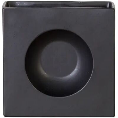 Vase diabolo Costa Nova Riviera Noir 18,6x7,6x18,3 cm / 1,38 L - Publicité Vase diabolo Costa Nova Riviera Noir 18,6x7,6x18,3 cm / 1,38 L - Publicité