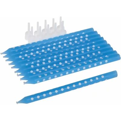 Bougies d'anniversaire Rex London (x10) Bleu 3,5x13x1 cm - Publicité Bougies d'anniversaire Rex London (x10) Bleu 3,5x13x1 cm - Publicité