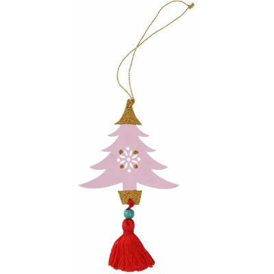 Décoration de noël sapin en bois Rex London Rose 1,5x7,5x23,5 cm - Publicité Décoration de noël sapin en bois Rex London Rose 1,5x7,5x23,5 cm - Publicité