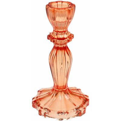 Bougeoir en verre Rex London Orange 8,6x8,6x15,8 cm - Publicité Bougeoir en verre Rex London Orange 8,6x8,6x15,8 cm - Publicité