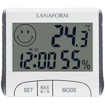 Hygromètre thermique Lanaform Digital 1.5 V Blanc 1,5 V - Publicité Hygromètre thermique Lanaform Digital 1.5 V Blanc 1,5 V - Publicité
