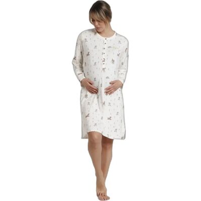 Nuisette manches longues femme Disney Maternity Bambi You are so Loved Blanc XL - Publicité Nuisette manches longues femme Disney Maternity Bambi You are so Loved Blanc XL - Publicité