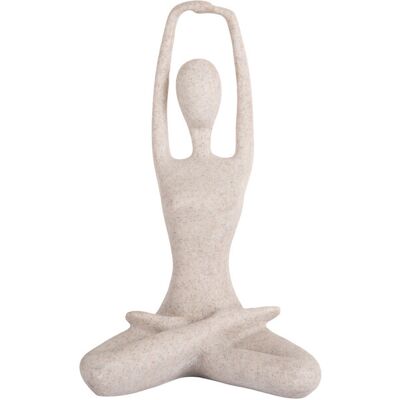 Statuette Present Time Stretched Lotus Gris 12x23,5 cm - Publicité Statuette Present Time Stretched Lotus Gris 12x23,5 cm - Publicité