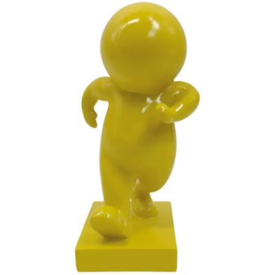 Statuette Present Time Amigo Walking Medium Jaune 9,8x20 cm - Publicité Statuette Present Time Amigo Walking Medium Jaune 9,8x20 cm - Publicité