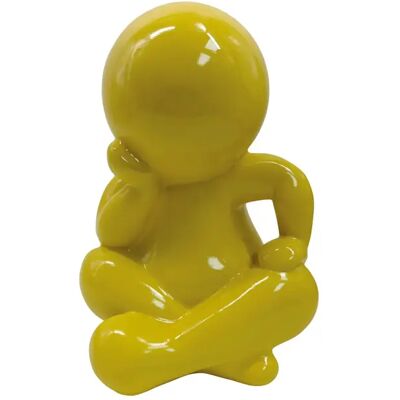 Statuette Present Time Amigo Sitting Large Jaune 21x34,8 cm - Publicité Statuette Present Time Amigo Sitting Large Jaune 21x34,8 cm - Publicité