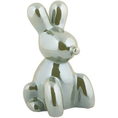 Statuette Present Time Balloon Bunny Vert 9x15 cm - Publicité Statuette Present Time Balloon Bunny Vert 9x15 cm - Publicité