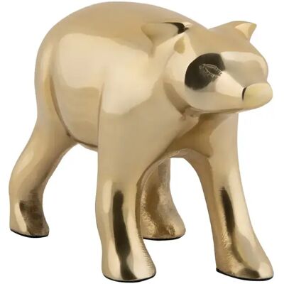 Statuette Present Time Bear Doré 7x10,5 cm - Publicité Statuette Present Time Bear Doré 7x10,5 cm - Publicité