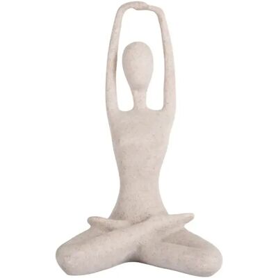 Statuette Present Time Stretched Lotus Gris 12x23,5 cm - Publicité Statuette Present Time Stretched Lotus Gris 12x23,5 cm - Publicité