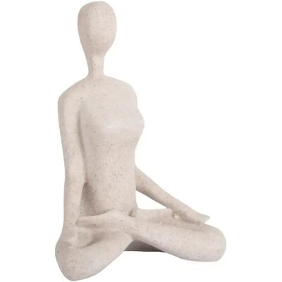 Statuette Present Time Open Lotus Gris 11x21 cm - Publicité Statuette Present Time Open Lotus Gris 11x21 cm - Publicité