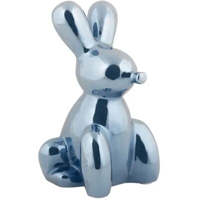 Statuette Present Time Balloon Bunny Large Bleu 11,5x20 cm - Publicité Statuette Present Time Balloon Bunny Large Bleu 11,5x20 cm - Publicité