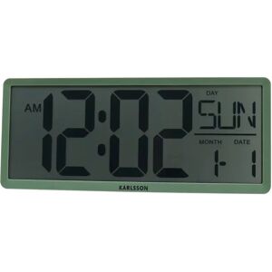 Horloge murale LCD Karlsson Retro Vert 34,8x14,8x2,7 cm - Publicité Horloge murale LCD Karlsson Retro Vert 34,8x14,8x2,7 cm - Publicité