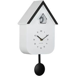 Horloge murale Karlsson Dupla Color Cuckoo Blanc 21,5x41,5x8,5 cm - Publicité Horloge murale Karlsson Dupla Color Cuckoo Blanc 21,5x41,5x8,5 cm - Publicité