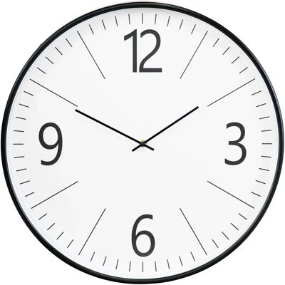 Horloge murale en plastique ronde House Nordic Biel Wall Noir 51x51x51 cm - Publicité Horloge murale en plastique ronde House Nordic Biel Wall Noir 51x51x51 cm - Publicité