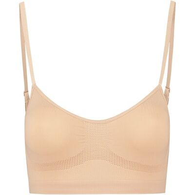 Soutien-gorge sans coutures femme Bye Bra Beige XL - Publicité Soutien-gorge sans coutures femme Bye Bra Beige XL - Publicité