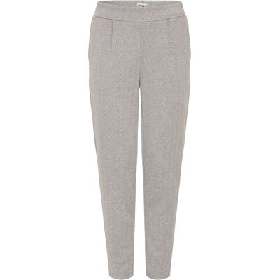 Pantalon femme Ichi Kate Jacquard 8 Gris 2XL - Publicité Pantalon femme Ichi Kate Jacquard 8 Gris 2XL - Publicité