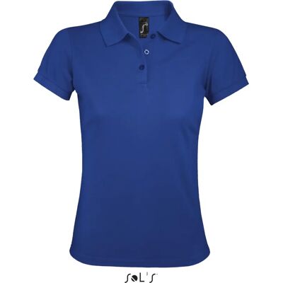 Polo Bleu Royal L528 SOLS - Manches Courtes, 3 Boutons, Épaules Reinforced - Publicité Polo Bleu Royal L528 SOLS - Manches Courtes, 3 Boutons, Épaules Reinforced - Publicité