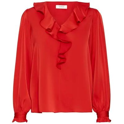 Blouse femme b.young Flair Rouge 40 - Publicité Blouse femme b.young Flair Rouge 40 - Publicité