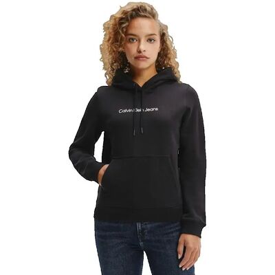 Sweatshirt à capuche femme Calvin Klein Terry Noir XS - Publicité Sweatshirt à capuche femme Calvin Klein Terry Noir XS - Publicité