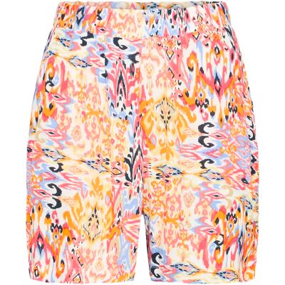 Short femme Ichi Marrakech Aop 6 Orange M - Publicité Short femme Ichi Marrakech Aop 6 Orange M - Publicité