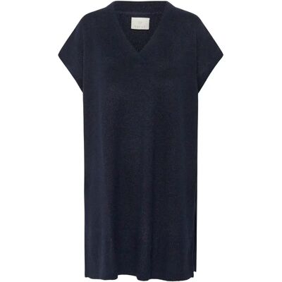 Poncho tricot femme KAFFE Annetta Bleu L/XL - Publicité Poncho tricot femme KAFFE Annetta Bleu L/XL - Publicité