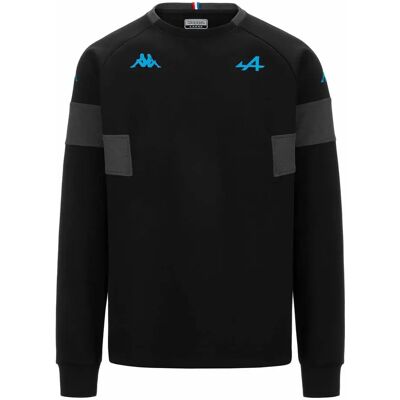 Sweat Kappa - Noir/Turquoise - Manches Longues - 75% Polyester, 25% Coton - Publicité Sweat Kappa - Noir/Turquoise - Manches Longues - 75% Polyester, 25% Coton - Publicité