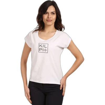 T-shirt en coton blanc Kilpi Roane - Femmes - Vêtements Décontractés - Publicité T-shirt en coton blanc Kilpi Roane - Femmes - Vêtements Décontractés - Publicité