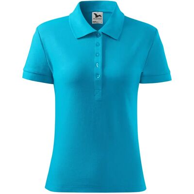 Polo en coton épais femme Malfini 216 Turquoise L - Publicité Polo en coton épais femme Malfini 216 Turquoise L - Publicité