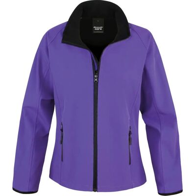 Veste Result Softshell Femme Printable Violet XL - Publicité Veste Result Softshell Femme Printable Violet XL - Publicité