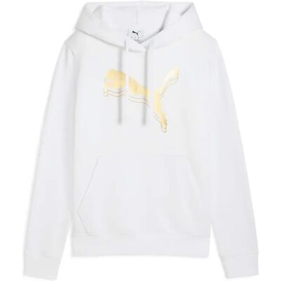 Sweatshirt à capuche femme Puma Ess Metallic Fl Blanc XS - Publicité Sweatshirt à capuche femme Puma Ess Metallic Fl Blanc XS - Publicité