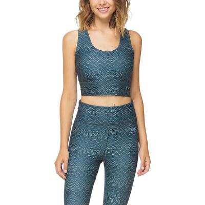 Brassière femme Ragwear Seola Chevron Bleu XL - Publicité Brassière femme Ragwear Seola Chevron Bleu XL - Publicité