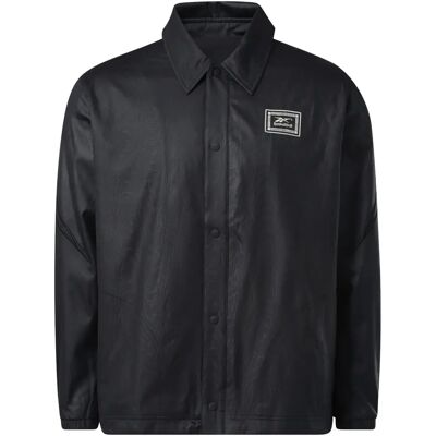Veste de survêtement Reebok Basketball Coach Snap Noir L - Publicité Veste de survêtement Reebok Basketball Coach Snap Noir L - Publicité