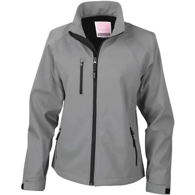 Result Veste Softshell Femme Gris Argent - Softshell Jacket - Publicité Result Veste Softshell Femme Gris Argent - Softshell Jacket - Publicité