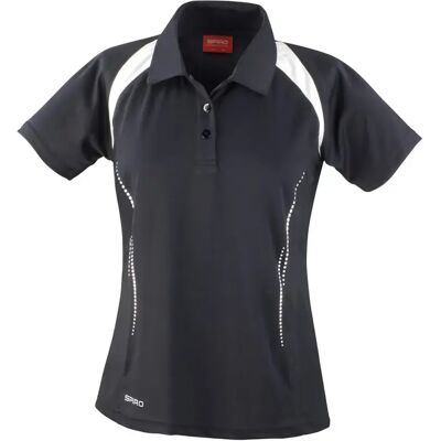 Spiro S177F Noir/Blanc XS Polo - Performance - Publicité Spiro S177F Noir/Blanc XS Polo - Performance - Publicité
