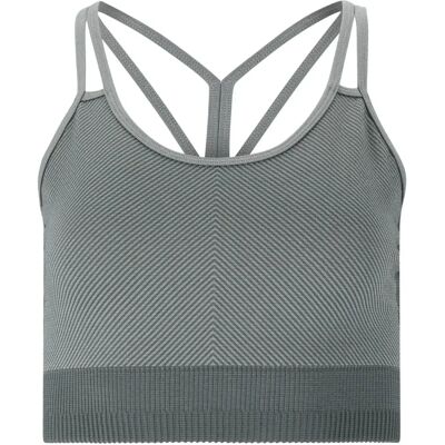 Brassière femme Athlecia Powerfull Gris 2XS/XS - Publicité Brassière femme Athlecia Powerfull Gris 2XS/XS - Publicité