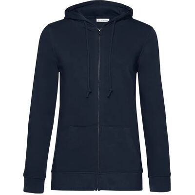 Sweatshirt à capuche zippé femme B&C Organic Bleu 2XL - Publicité Sweatshirt à capuche zippé femme B&C Organic Bleu 2XL - Publicité