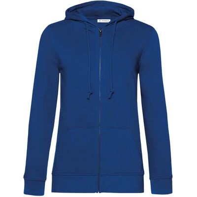 Sweatshirt à capuche zippé femme B&C Organic Bleu 2XL - Publicité Sweatshirt à capuche zippé femme B&C Organic Bleu 2XL - Publicité